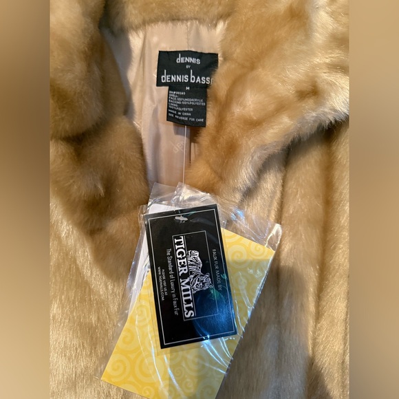 Faux Mink Fur Coat by Dennis Basso. NWT - Picture 6 of 6